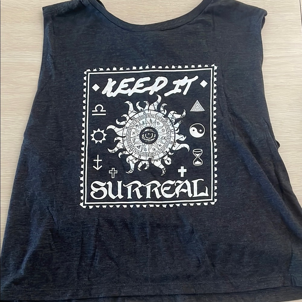 Keep it Surreal Cropped Tank Top
